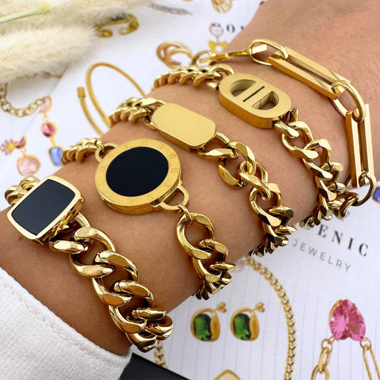 18K vergulde roestvrijstalen armband – Elegant ontwerp