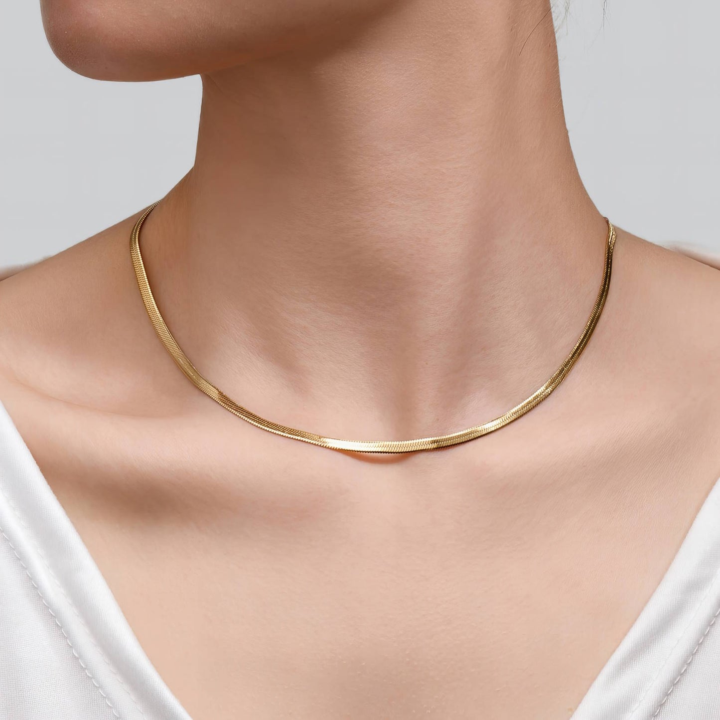 18K vergulde roestvrijstalen ketting