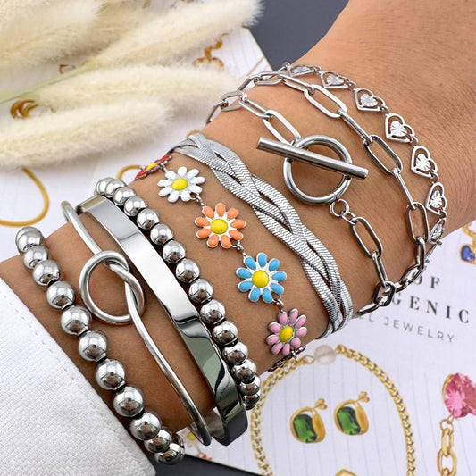 Roestvrijstalen armband met Toggle-sluiting – Minimalistisch en Modern